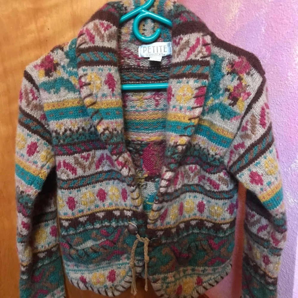 Wool half coat